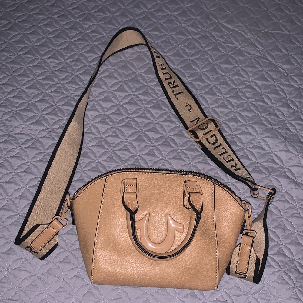 True Religion Camel Crossbody Bag